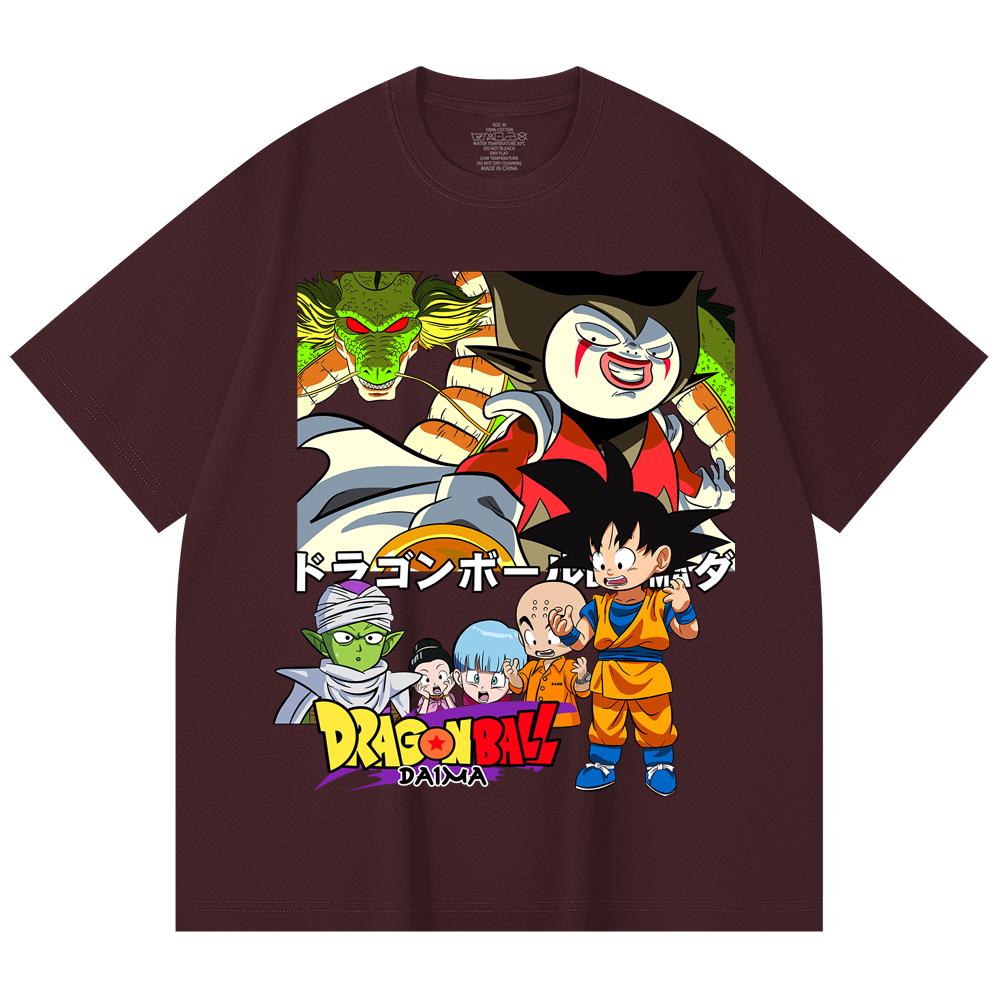 230 Gsm 100% Cotton Dragon Ball V19 Daima Print Unisex Heavy Cotton T Shirt