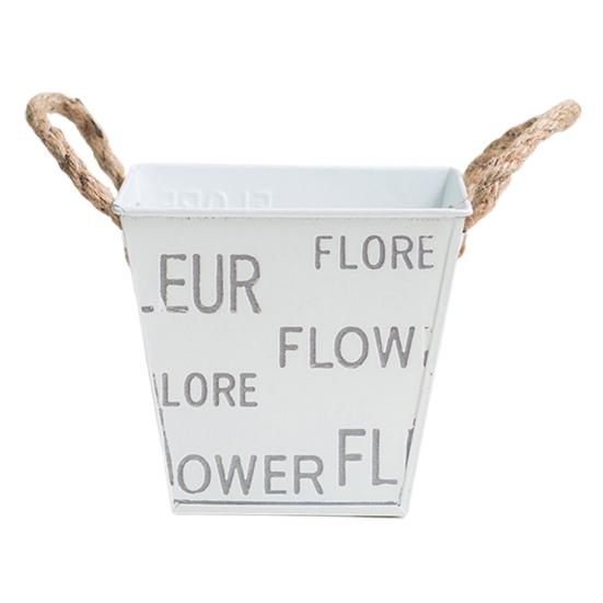 Čtvercový košík na květiny Protiskluzová žehlička s hladkým povrchem Držák na rostliny Bar Dekor