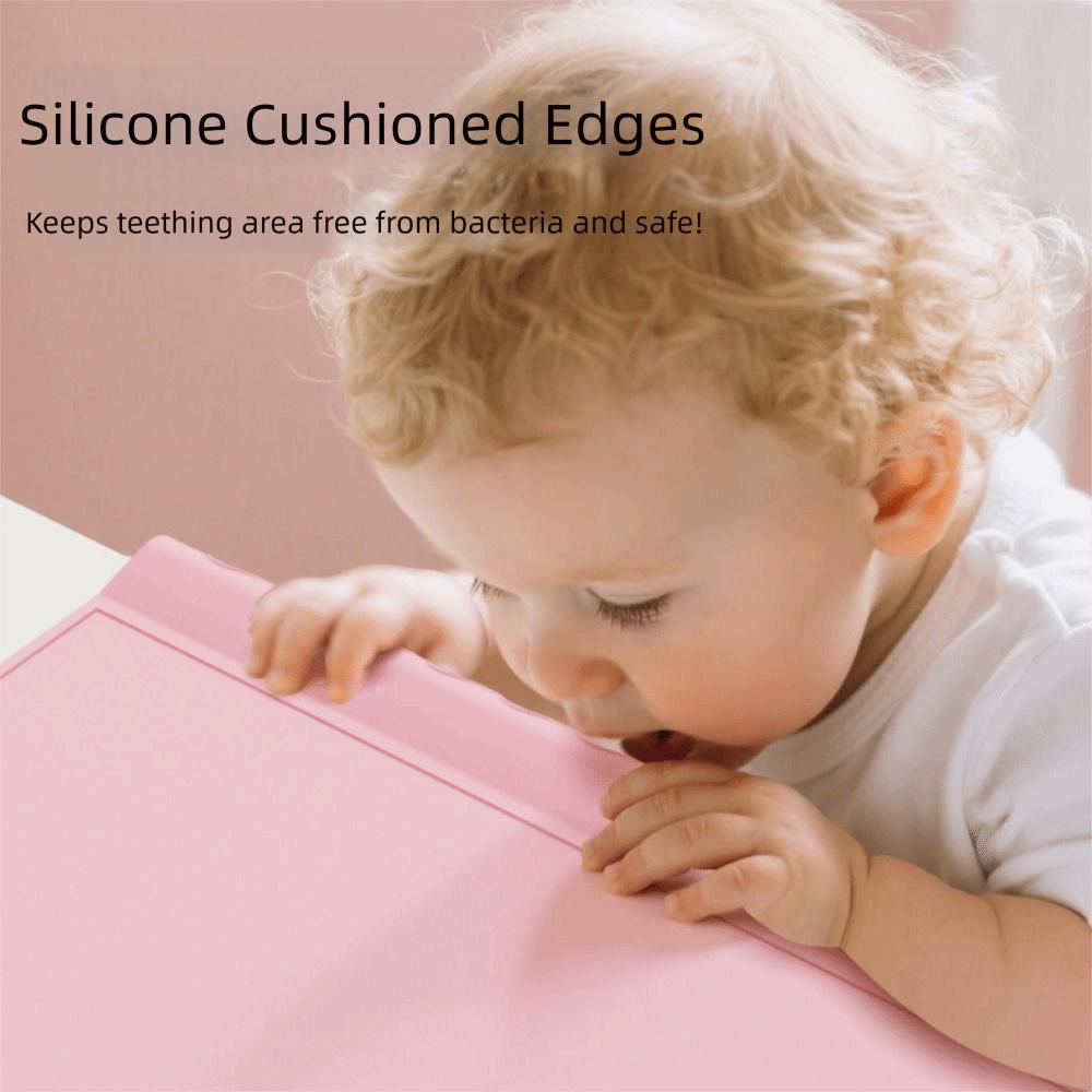Roll Up Silicone Kids Placemat Teething Edge Children Tableware Pad Baby Feeding Mat Food Eating