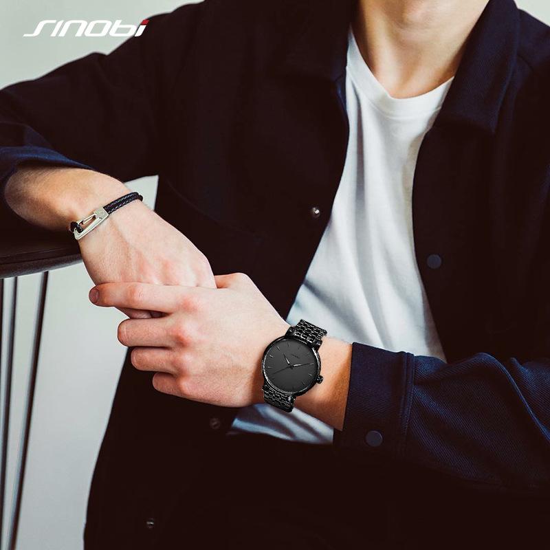 Men'S Watch Business Steel Belt Luminous Pointer Quartz Watch Waterproof Watch Men'S S9823G
