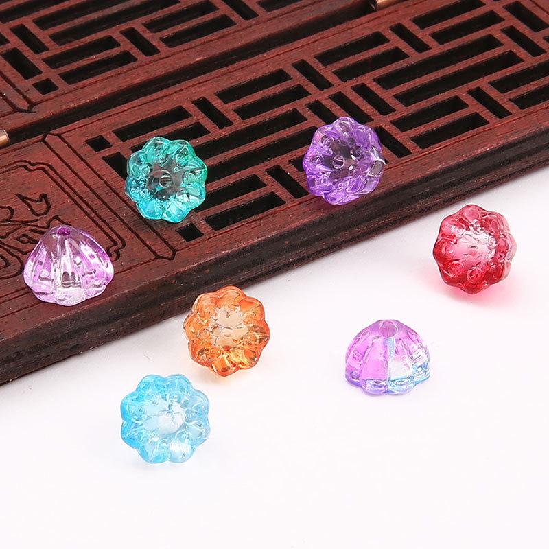 Lotus Pod Hairpin: Ancient Style, Imitation Jade, Lotus Pod Jewelry Loose Beads, DIY Glass Earring Materials