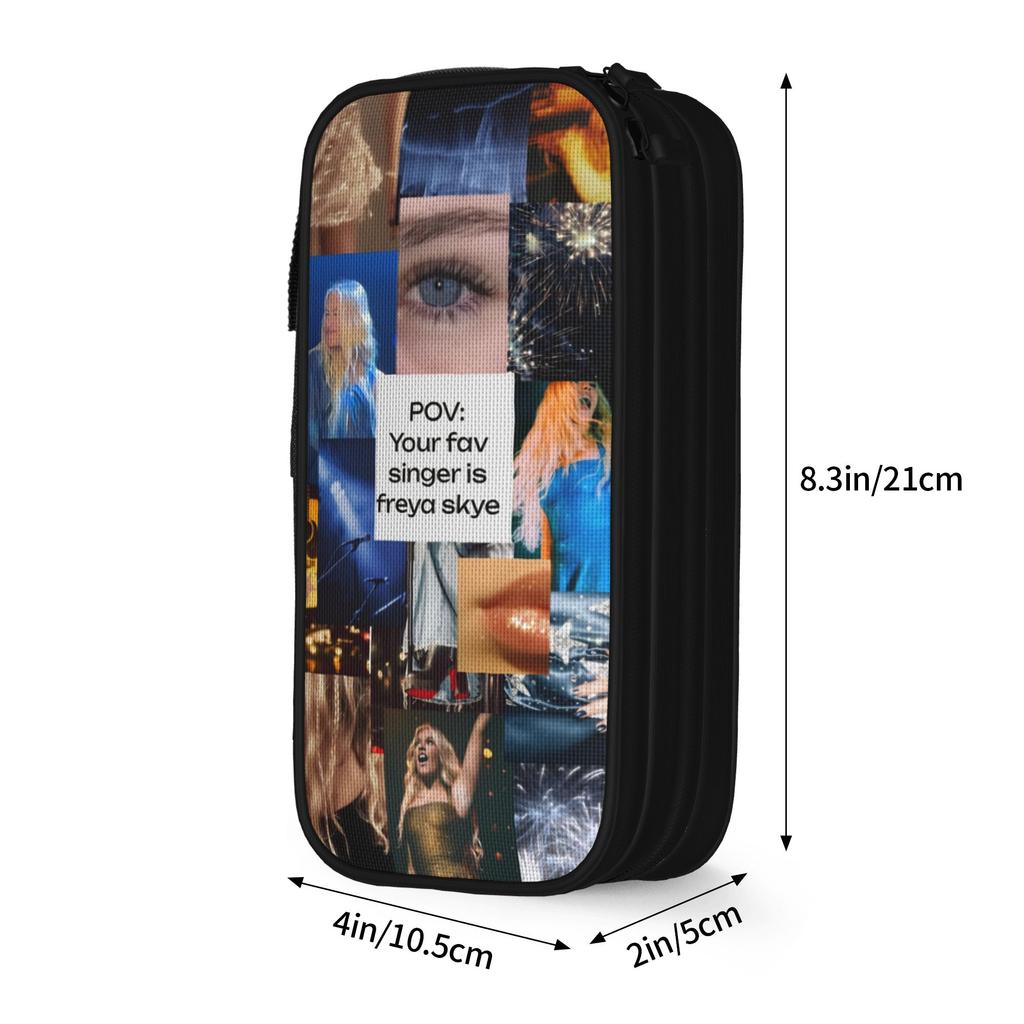 Freya Skye Stars Align Tour 2026 Pen Box Double Layer Large Capacity Kids  Pencil Box Amazing Gift