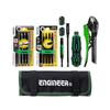 ENGINEER Combination Tool Set 8-Piece Phillips & Hex Bolt/Flathead Screw Remover DXZ-09 Green