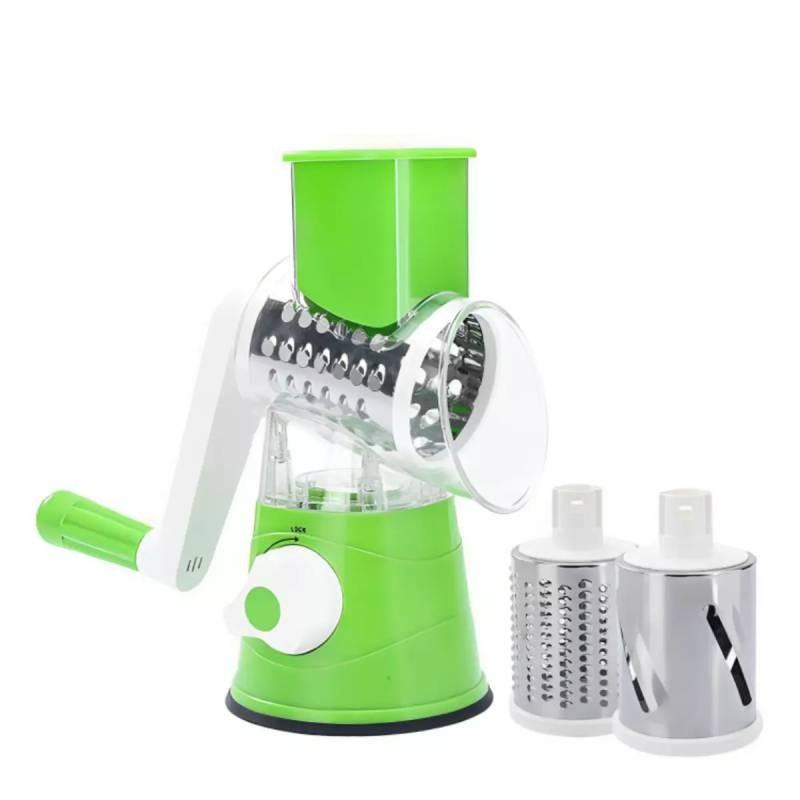 Rotary 3in1 Food Slicer Chopper Cheese Grater Fruit Vegetable Cutter Shredder