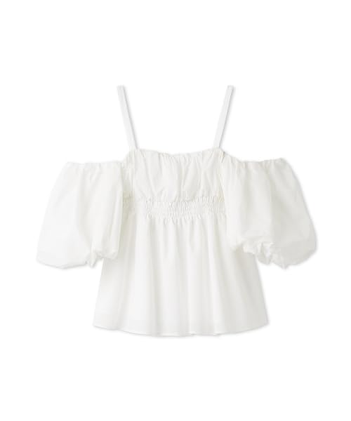 Блузка с баской 4-way FWFB251101WHTF