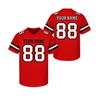 Game Day Ready Personalized Football Jersey with Custom Name Number Custom American Football Jersey V-Neck Unisex Sports Jersey