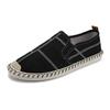 2024 New Classic White Men's Fisherman Loafers Fashion Print Canvas Shoes Man Flats Espadrilles Breathable Male Summer Footwear