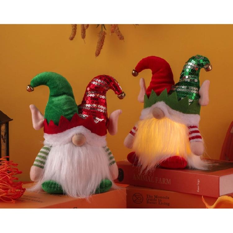 Christmas Gnomes Plush Decorations Glowing Swedish Tomtes Ornament for Holiday