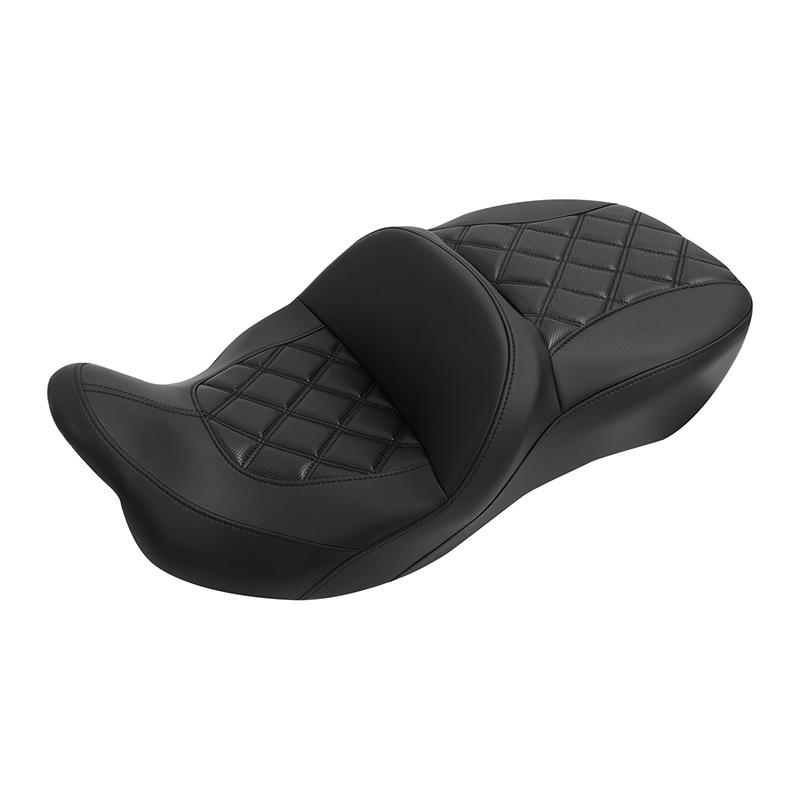 Motorcycle Driver Passenger Seat 2 Up For Harley Touring Road King Road Glide Street Glide CVO FLHR 2009-2023