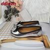 Fashion Fashion Shallow Flats Slip On Shoes For Women New In 2025 Female Strange Toe Footwear Butterfly-Knot Ladies Flats With Shoes
