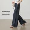ESE-Y Women's High-Waisted Linen Blend Wide-Leg Pants