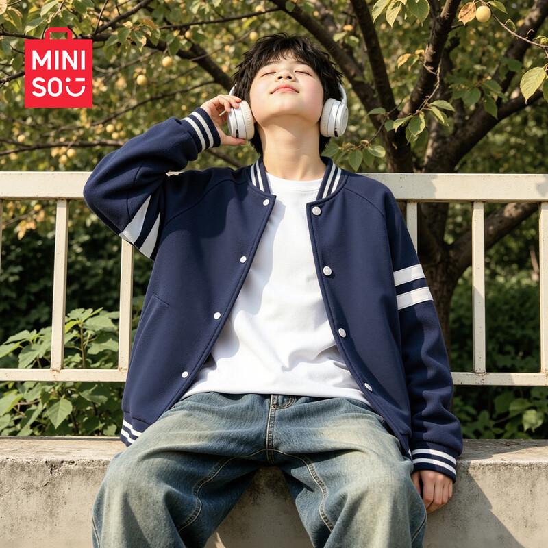 MINISO 2026 Spring/Autumn Kids' Casual Baseball Jacket