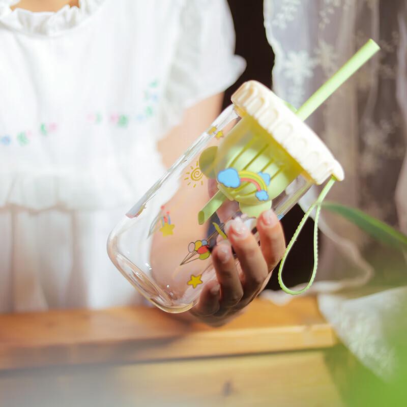 Shanzhongshan Panda Tea Infuser Straw Glass Cup