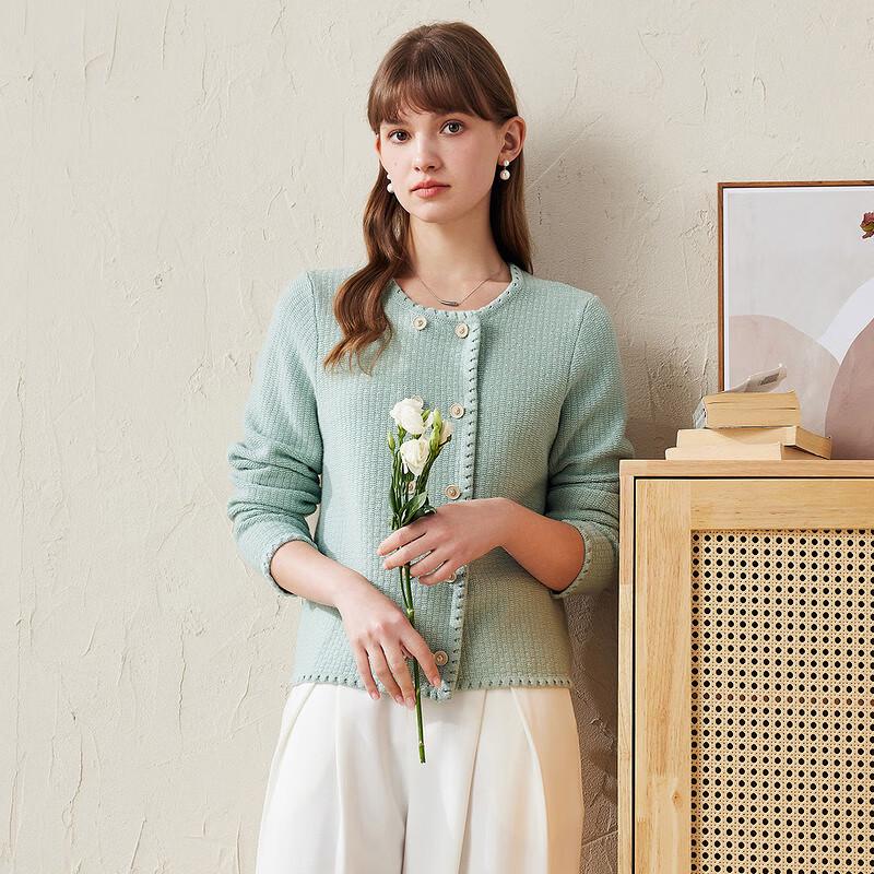 Komengboka Women's Little Fragrance Style Wool Cardigan