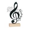 Artistic Metal Note On Wooden Base Stylish Room Decoration Ideal For Gift And Display