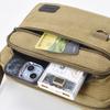 Men's Large Capacity Crossbody Bag Multi-Layer Canvas Shoulder Bag