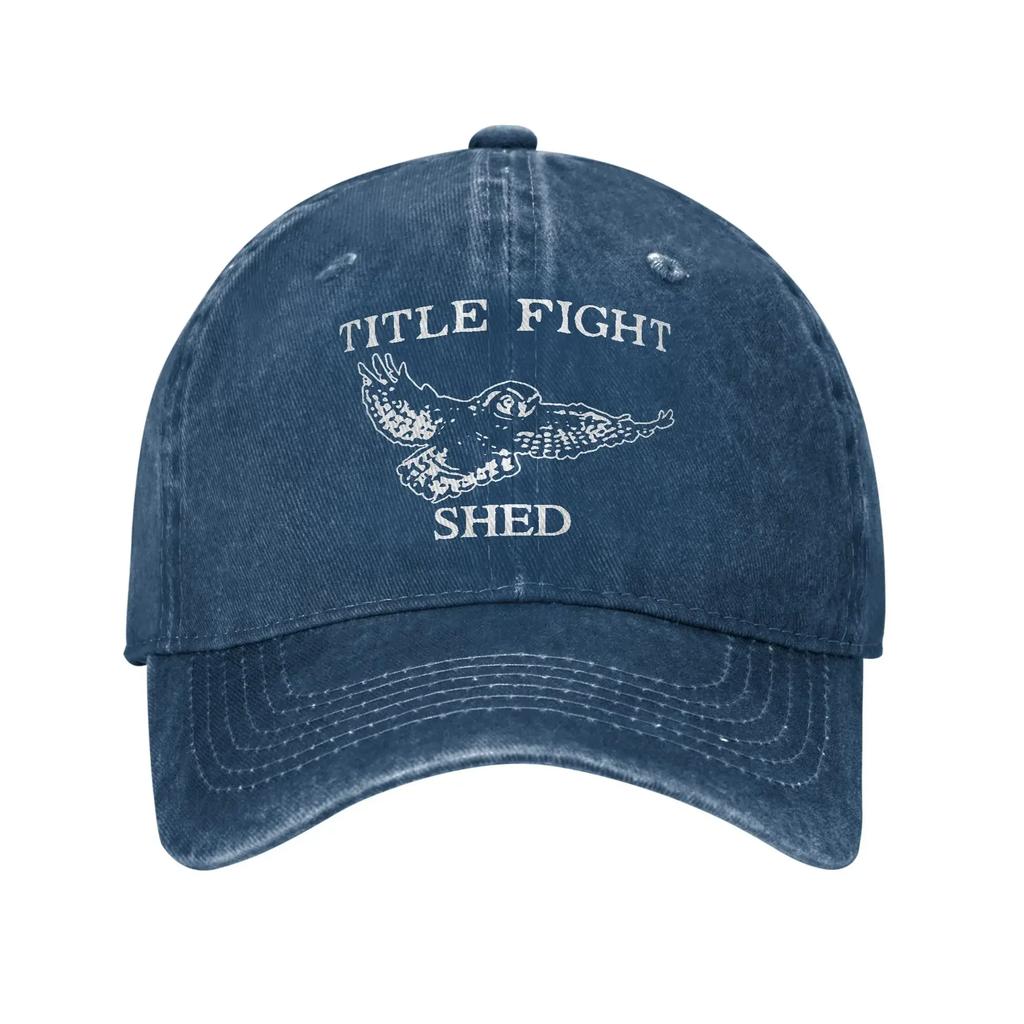 Baseball Cap TITLE FIGHT Band Summer y2k Cute Trucker Hat Unisex Adult Design Running Hippie Dropshipping Baseball Caps