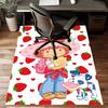 1pc Princess Strawberry (2) Design Printed Area Rug Carpet for Bedroom Living Room Home Decor Rugs Mat Non Slip Mat Rug for Bedside