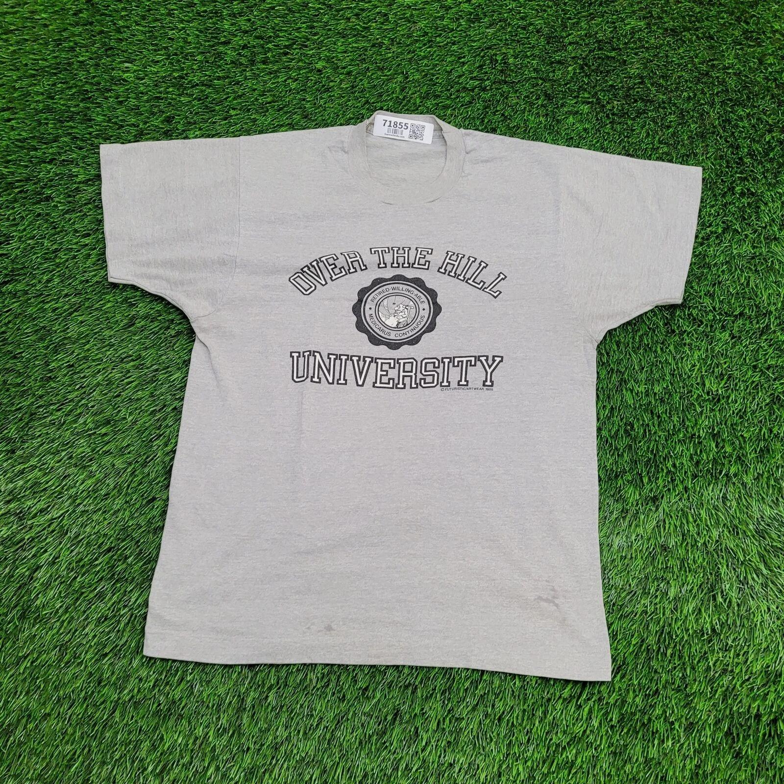 

Vintage 90s Funny Grandpa Shirt Small 18x25 Gray M