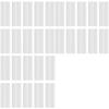 WFGKPXC Reflective Sticker Reflector Seal White 30 Pack 8*3cm [Parallel