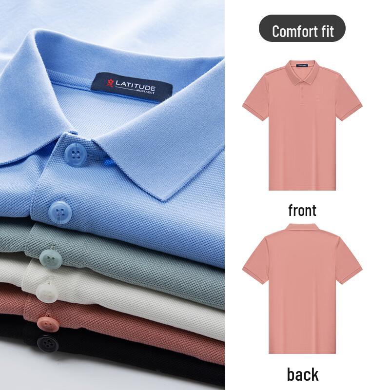 MONTAGUT Men's Business Casual Cotton Polo Shirt
