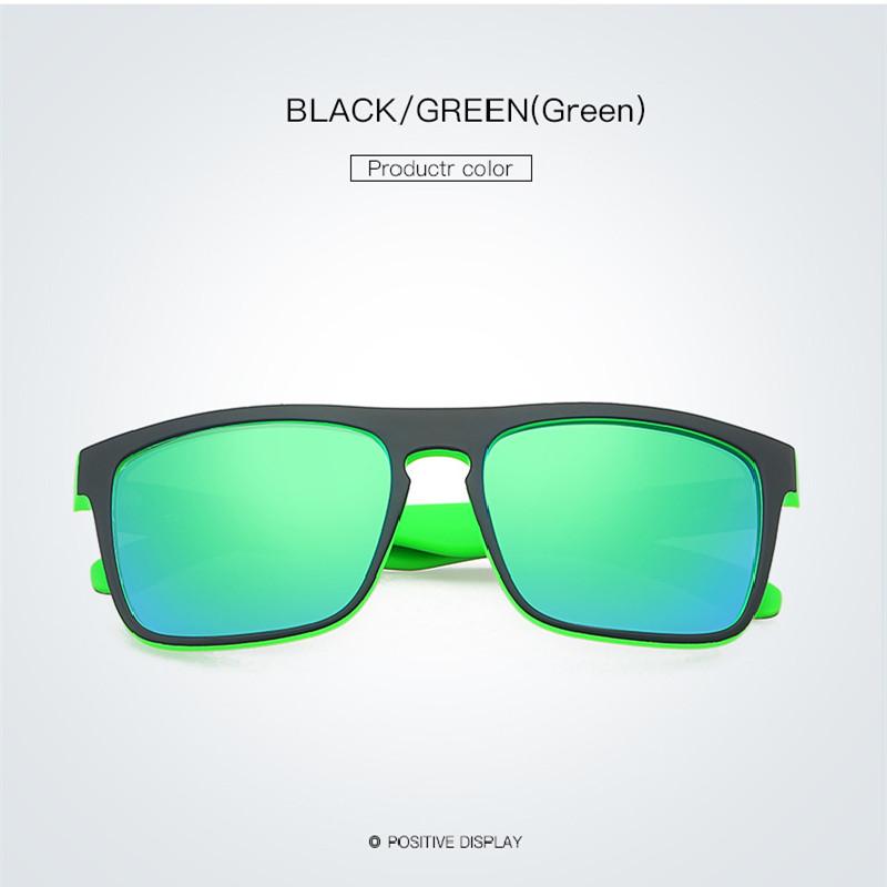 

Европейские и американские мужские и женские модные красочные поляризованные спортивные солнцезащитные очки светло-зеленый