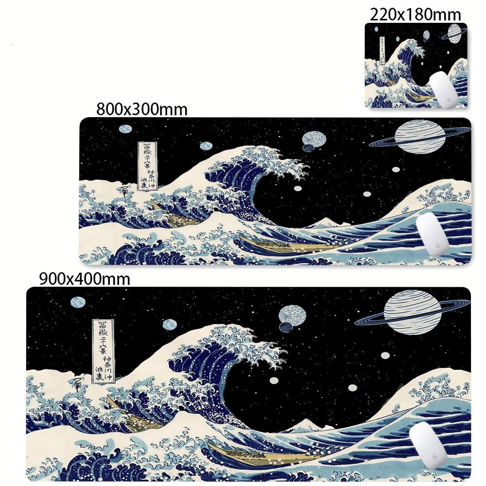 Mousepad Computer XL MousePads Keyboard Pad Mouse Mat Japan Sea Wave Gamer Soft Office Carpet Anime Table Mat Desktop Mouse Pad