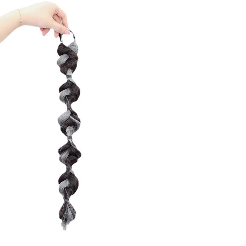 1 pár Copánky z bublinek Paruka Čelenka Syntetické Vlasové Příčesky pro Ženy DIY Stylingové Doplňky