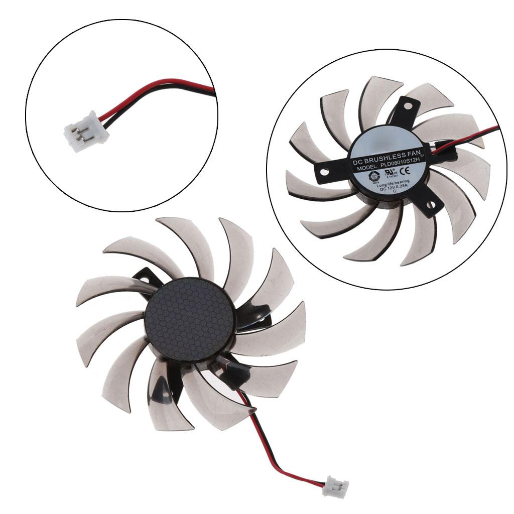 Fit for Gigabyte 6850 7970 GTX 460 GTX560Ti R270X R7 260x Cooler Fan Graphics Card Accessories PLD08010S12H Cooling Fan
