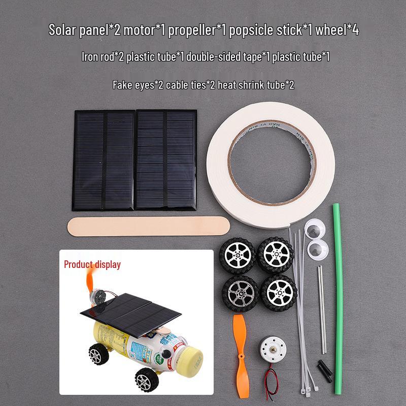 DIY Eco-Friendly Solar-Powered Aerodynamic Toy Car for Kids