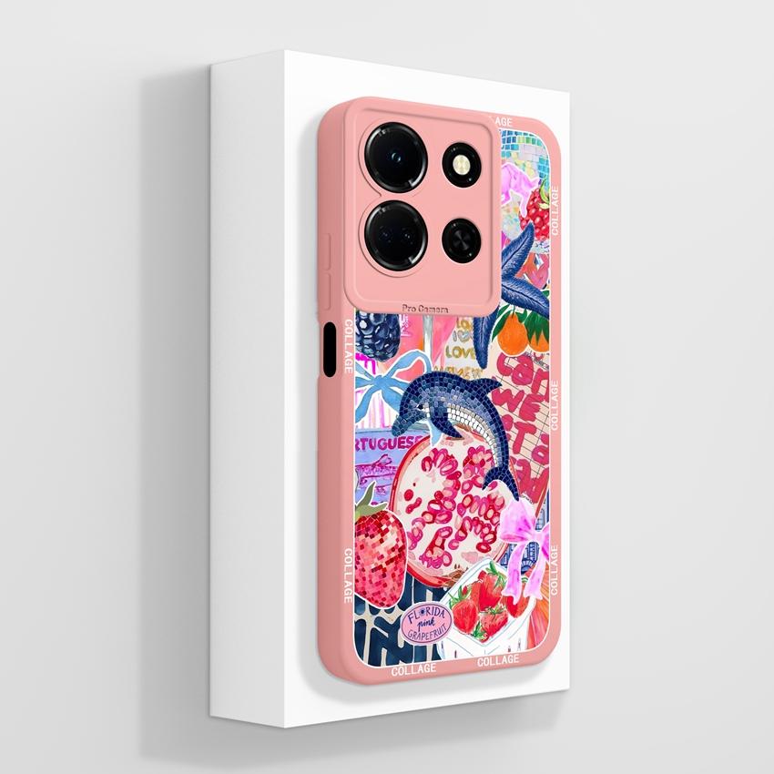 For Infinix Note 30 40 50 Pro Plus 50S 50x Beautiful Crystal Butterfly Phone Cases Screen Protector Liquid Silicone Dustproof Shell For Infinix Casing