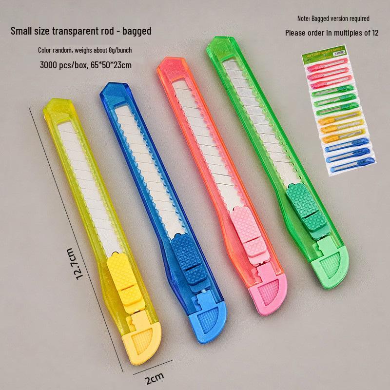 Compact Office Stationery Knife - Manual Paper Cutter for Carton Opening