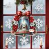 Decorative Accessory for Door Window Acrylic Christmas Hanging Pendant, Double-sided Stained Glass Style Ornament with Metal Unique Gift Friends