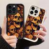 JT228 Eerie Overlapping Skull for iPhone 17 16 15 14 13 Pro Max Samsung S26 S25 Ultra A17 A16 A07 A56 A36 A26 Xiaomi 15T Redmi 15c 14C 13C Soft Case