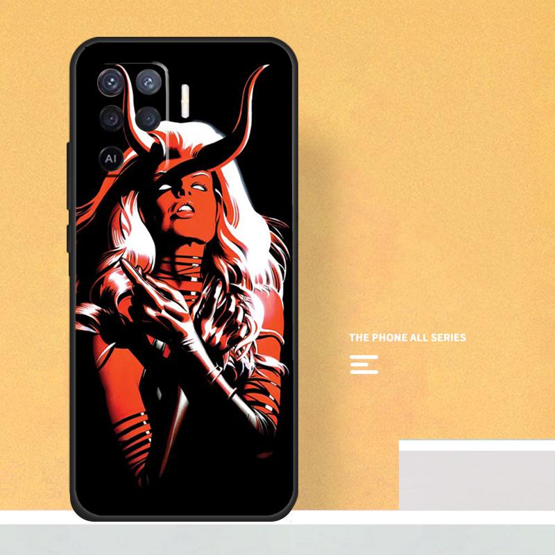 Devil Woman Case For Oppo A5 A6 Pro A16 A76 A96 A17 A57 A40 A60 A80 A98 A58 A78 A18 A38 A54 A74 A94 A15