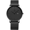 Ben NeviS Men S Simple faShion Waterproof Analog Quartz Black 03 Black