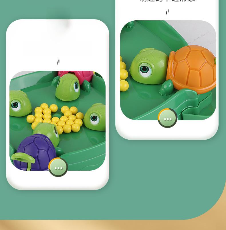 Turtle Munching Bean joc cu minge: Jucărie educativă interactivă părinte-copil