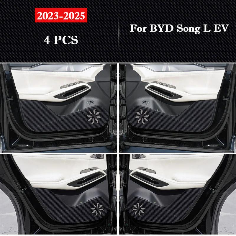 

Car Door Anti Kick Pad Leather Protection Sticker Carbon Fiber Scratch Resistant Film For BYD Song L DMi EV 2026 2026 2026