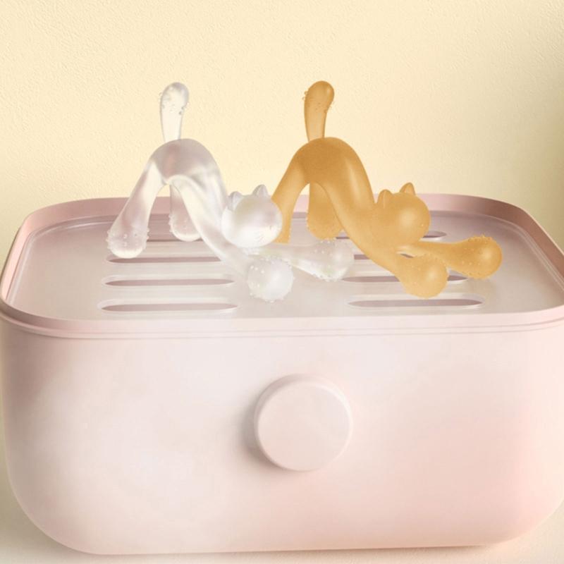 Süßes Katzen-Beißspielzeug für Babys, Kleinkind-Beißring, Weicher Silikon-Beißring, Sicheres und Effektives Werkzeug zur Linderung von Zahnungsbeschwerden