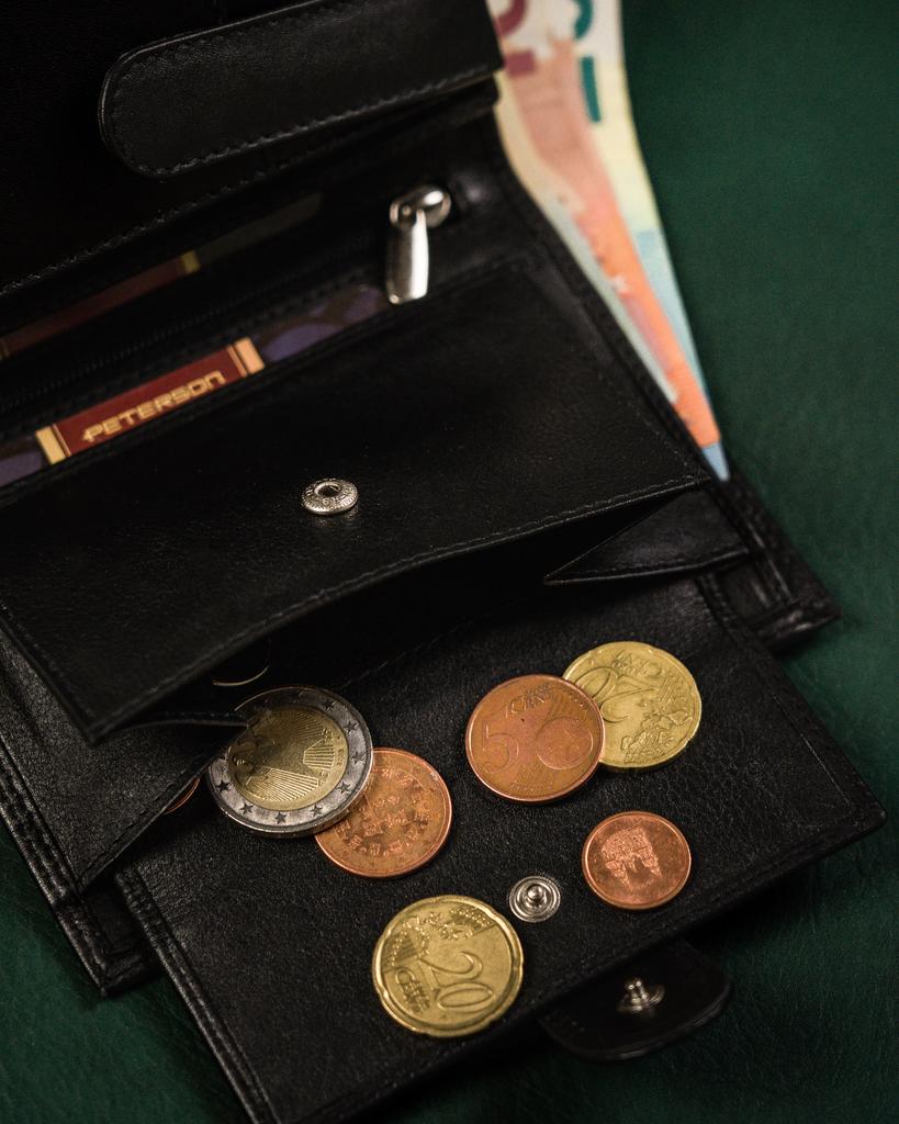 Elegant men's leather wallet - Peterson