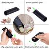 Stainless Steel Garlic Press Set - Upgraded Manual Garlic Press, Compact Household Kitchen Tool