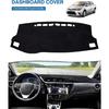 FIILINES Husă de bord personalizată pentru Toyota Corolla 2014-2018 Accesorii Covoraș de acoperire pentru planșa de bord Parasolar anti-orbire Protector anti-alunecare