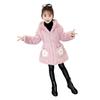 Girls' Faux Fur Winter Coat Girls Cotton Coat Medium and Large Children's Faux Mink Thickened Woolen Sweater