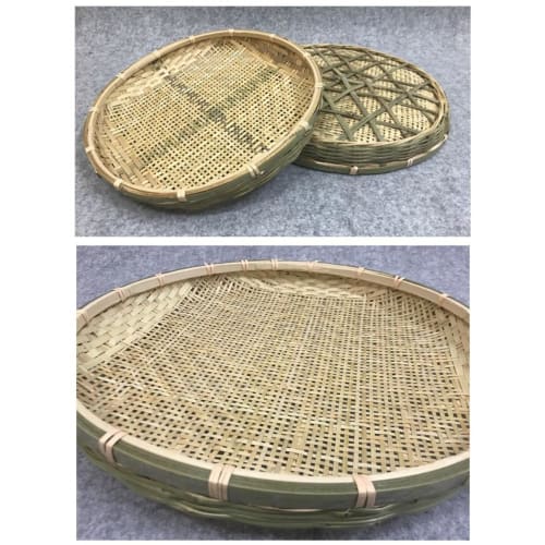 Made In Japan from Bamboo, This Bamboo Strainer Is Perfect for Soba Noodles, Plums, and Overnight Drying. It Also Functions As a Vegetable Drying Net,