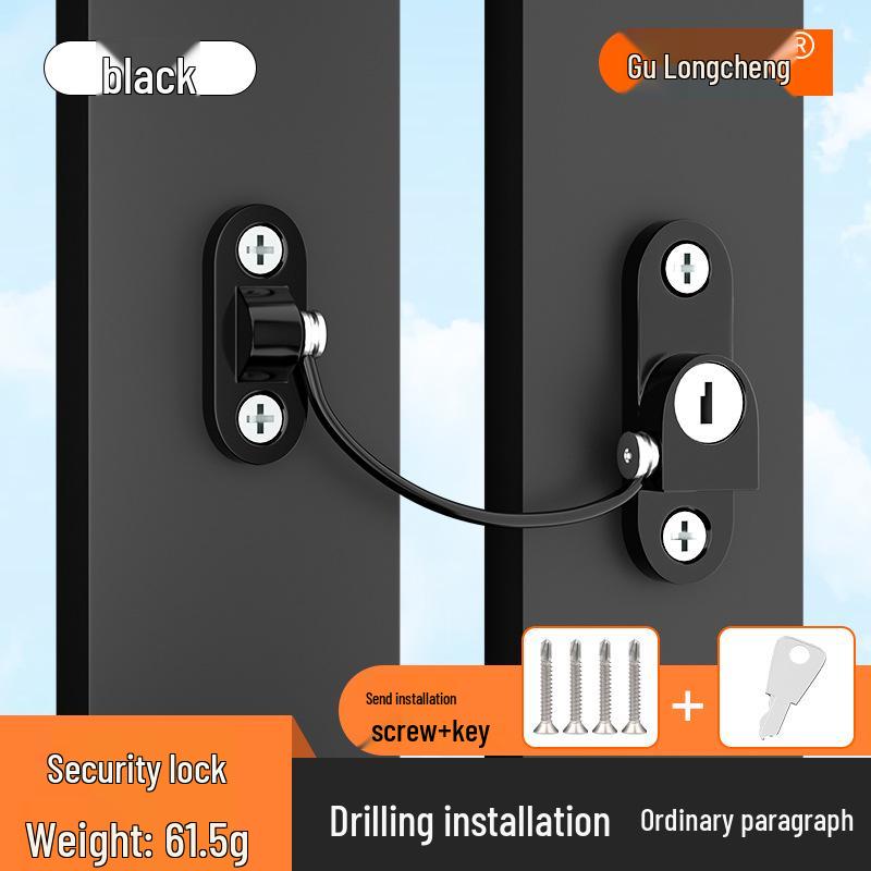 Child Safety Sliding Door & Cabinet Lock - Anti-Pinch & Anti-Open Protection for Drawers & Refrigerators