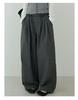 Ou Fan High-Waisted Wide-Leg Tencel Cotton Pants - Summer Style Women's Casual Loose-Fit 