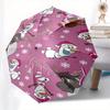 Olaf,Christmas Themed Folding Umbrella, the Best Choice for Gift Giving, 8 Ribs, Casual, Durable, Lightweight and Portable Travel Umbrella,