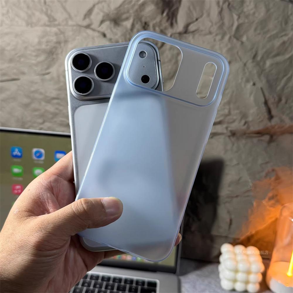 Ultradünne Matte Transluzente Harte PC-Hülle Für iPhone 17 Pro Max Air 16 15 14 Plus 13 12 Einfarbige Mattierte Schlanke Rückabdeckung Schale
