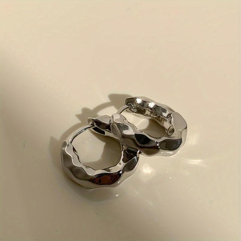 

1 Pair Earrings Female High-grade Sense of minority temperament cold wind ear drop ears jewelry серебряный