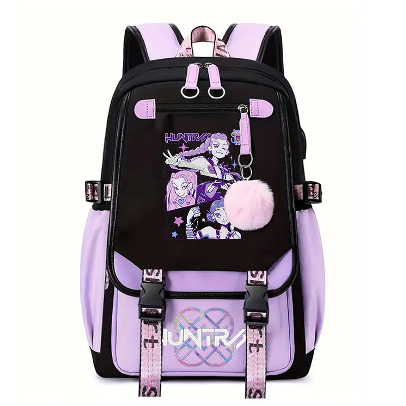Witch Hunter Animation Cartoon Printed School Bag Large Capacity Junior High School Student Backpack